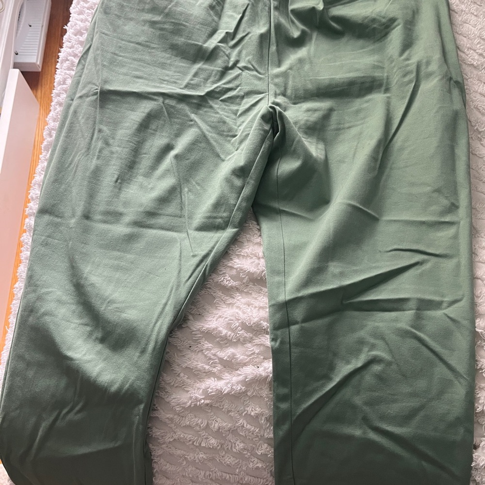 a new day Sage Green Stretch Wide Band High Waist Skinny Ankle